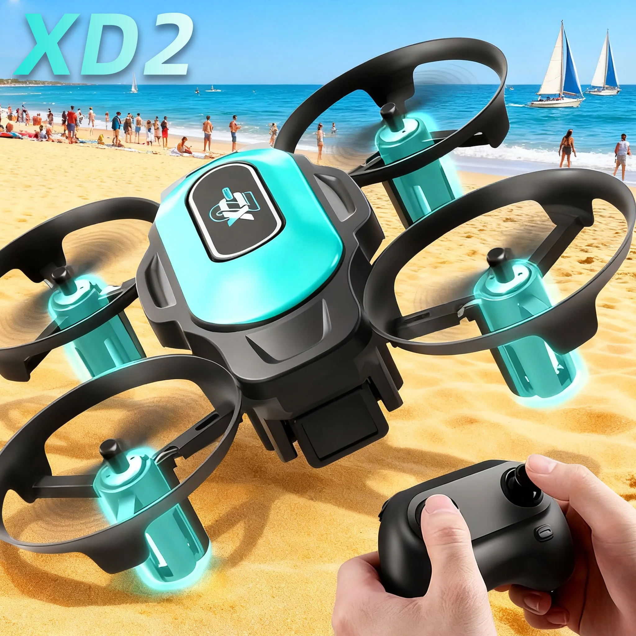 Drone Led Light - Мини-дрон XD2, 360° ° Квадрокоптер для
