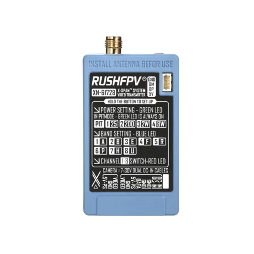 RUSHFPV 6.1‑7.2G 8W X61728 VTX – обзор и цена Drone Antenna