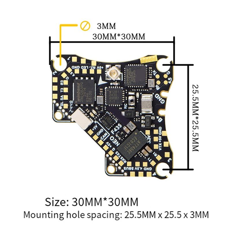 Полетный контроллер FBIL-F435  – обзор и цена Drone Esc