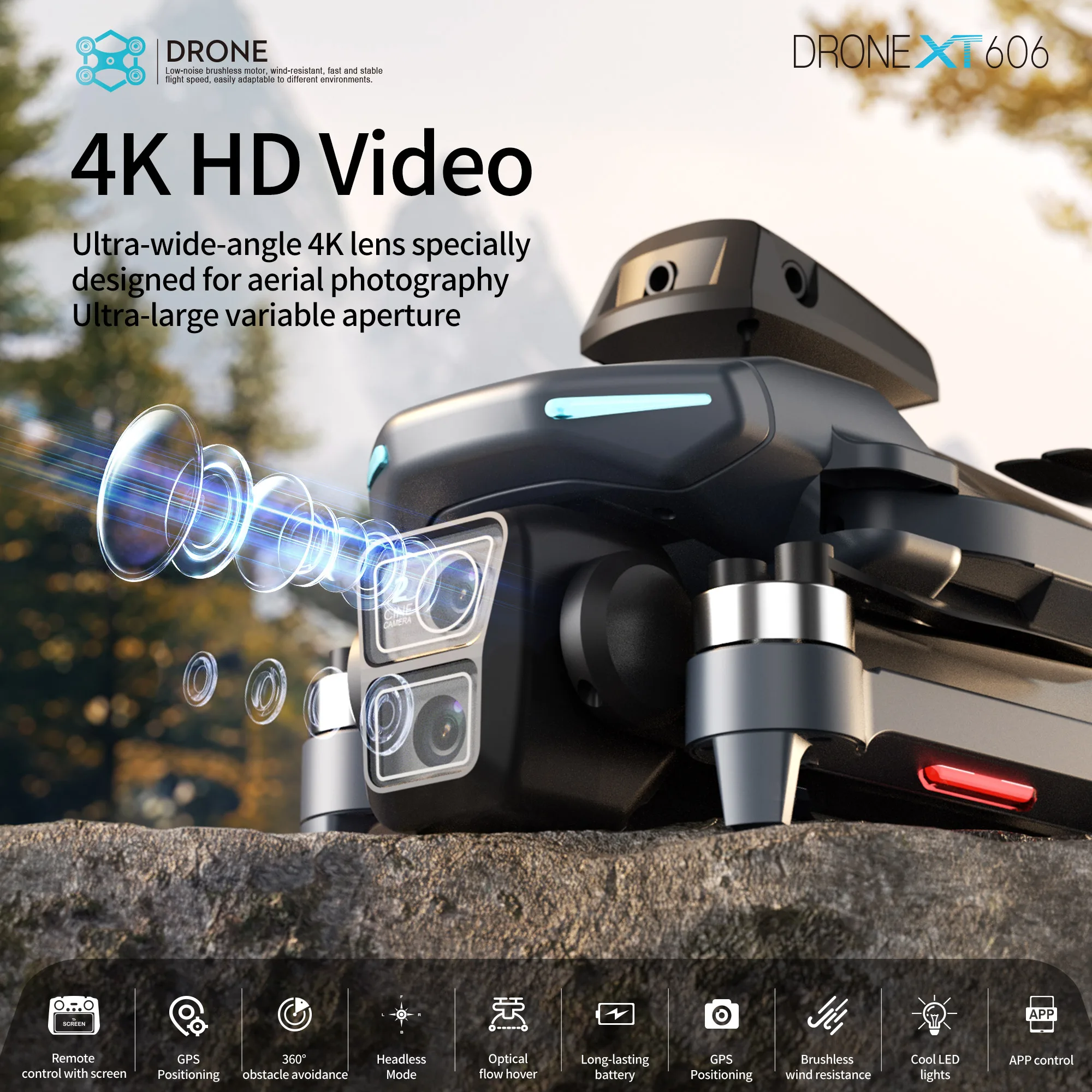 Дрон Lenovo XT606 MAX GPS с ка – обзор и цена Drone Gps Mount
