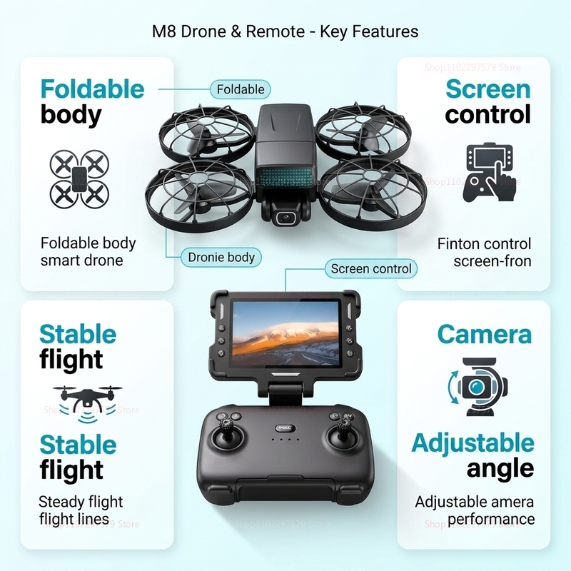 Новые дроны M8 GPS 8K Professi – обзор и цена Drone Gps Module