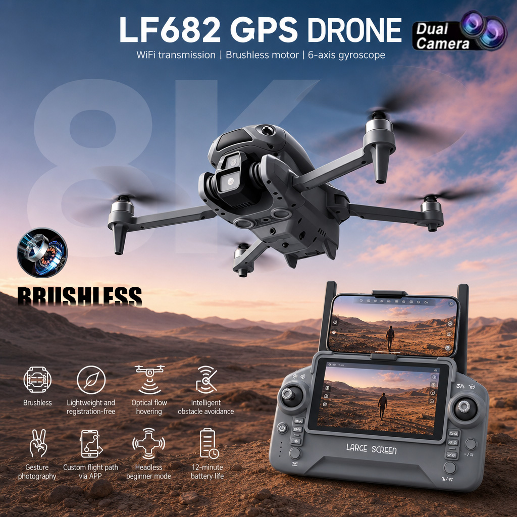 Новый дрон LF682 с двойной кам – обзор и цена Drone Gps Module
